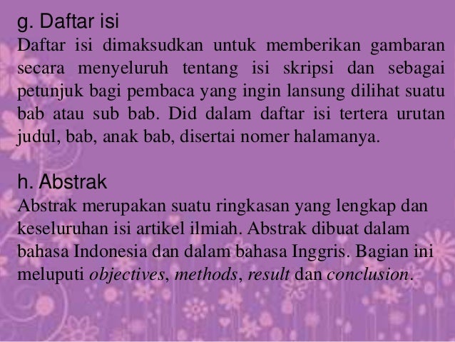 MAKALAH BAHASA INDONESIA BAGIAN-BAGIAN KARYA ILMIAH
