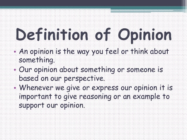 Expressing opinion PP