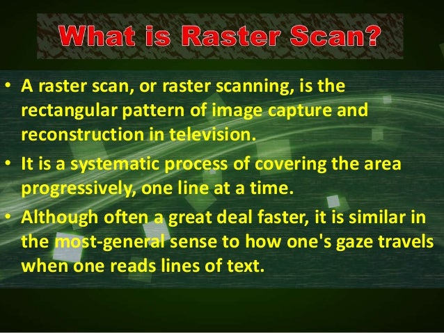 Raster Scan displayRaster Scan display