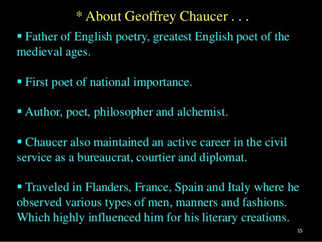 the age of chaucer geoffrey chaucer famous works