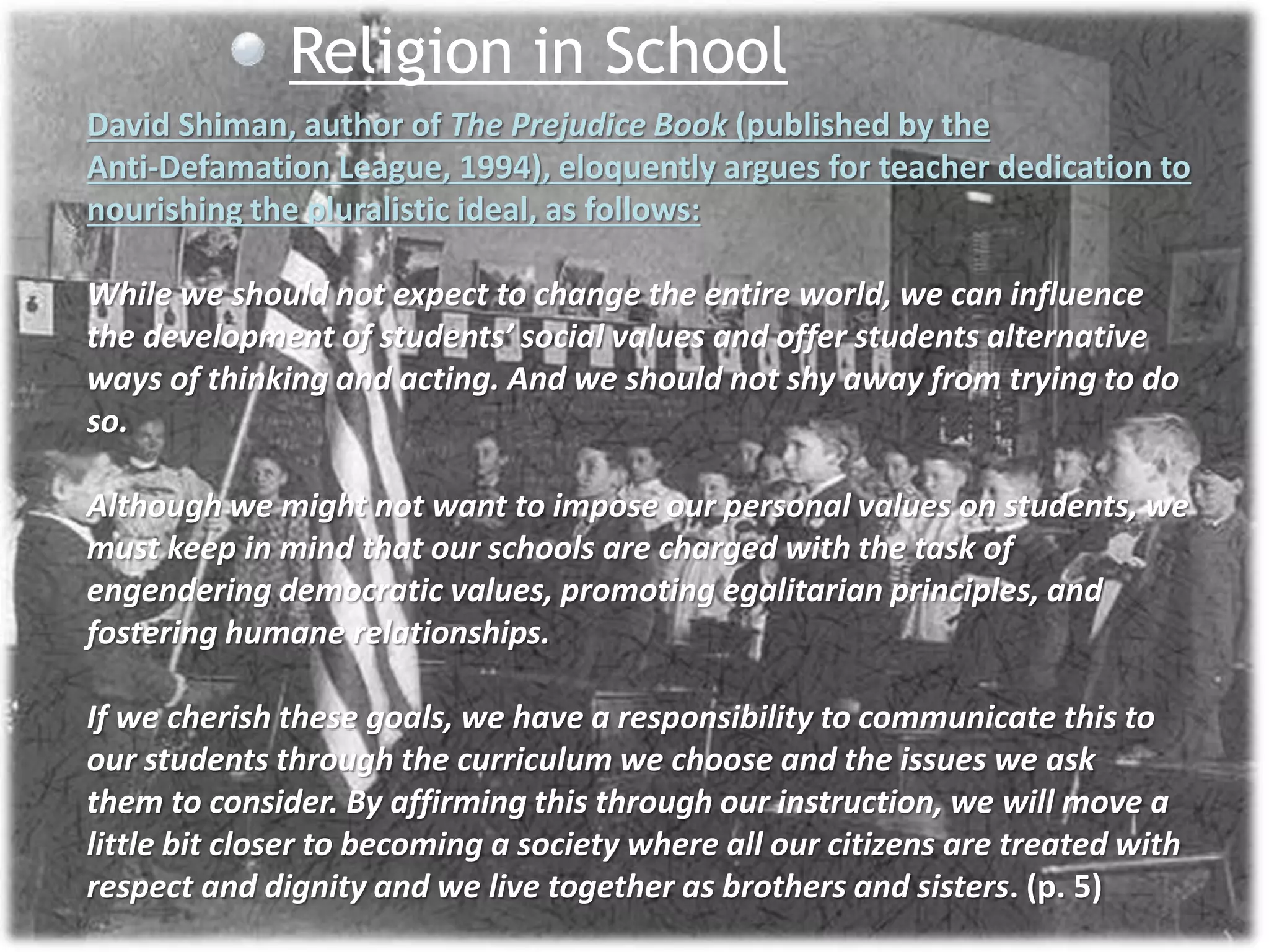 Religion in Schools PPTX