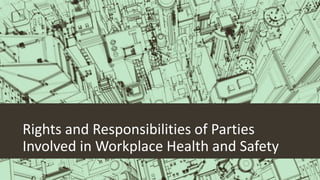 Rights and Responsibilities of Parties
Involved in Workplace Health and Safety
 
