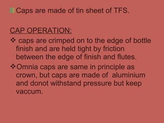 Food Cap Example Food packaging | PPT