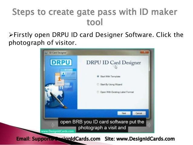tricks to design gate pass for visitors with id card maker tool