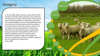 Usda Remote Sensing Remote Sensing Applications in Agriculture at the USDA National ...