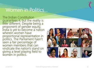 Political Empowerment of Women | PDF
