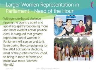 Political Empowerment of Women | PDF