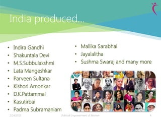 Political Empowerment of Women | PDF