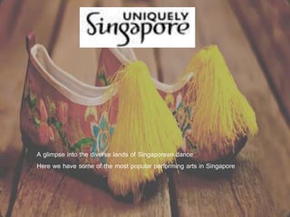 A glimpse into the diverse lands of Singaporean dance
Here we have some of the most popular performing arts in Singapore
 