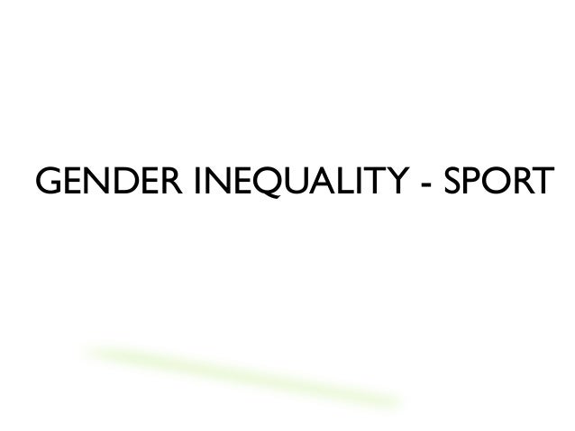 Gender Inequality And Sports