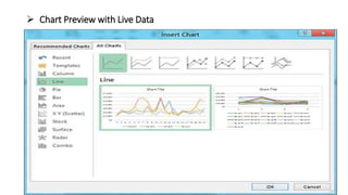  Chart Preview with Live Data
 