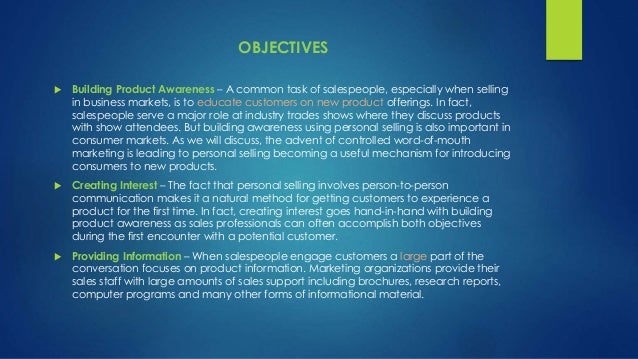 nature-scope-and-objectives-of-personal-selling