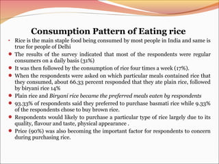 Determinants of Consumers Purchasing Behaviour for Rice in Delhi ...