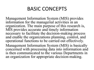 management information systems-an introduction