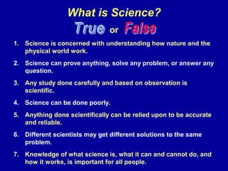 What is Science PPT