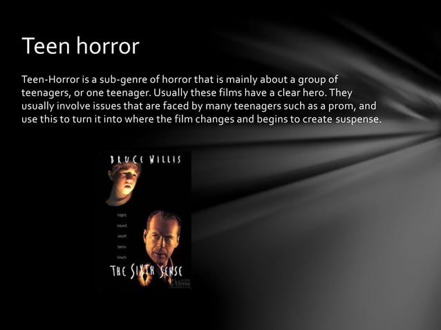 Types of horror film | PPT