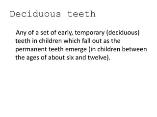 teeth | PPTX