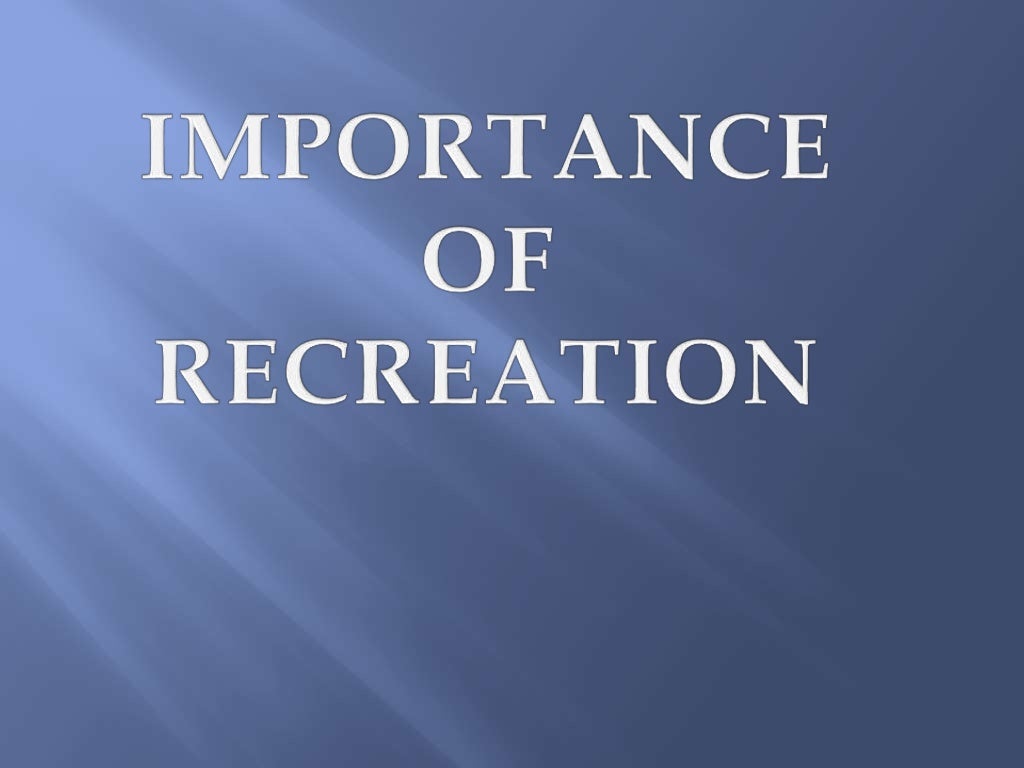 Recreational Institutions