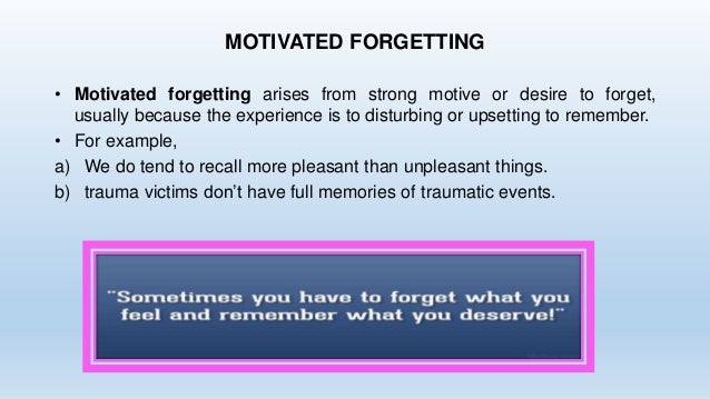 Forgetting Theory