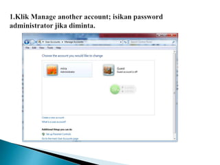 user account