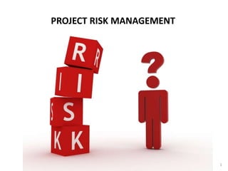 PROJECT RISK MANAGEMENT
1
 