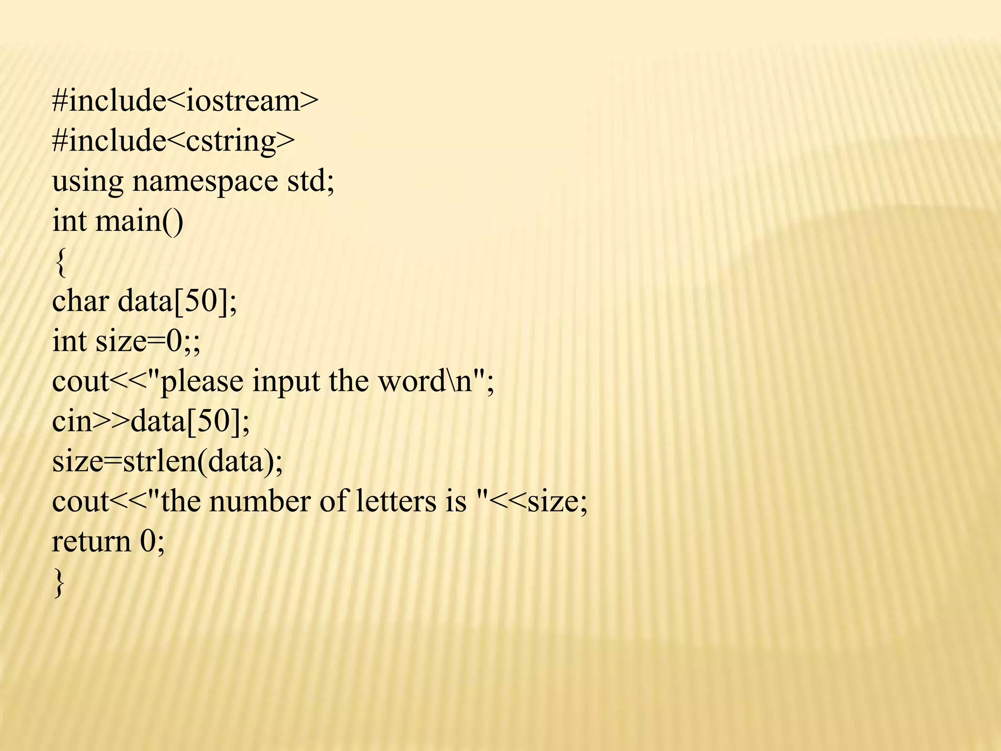 String Handling in c++ | PPT