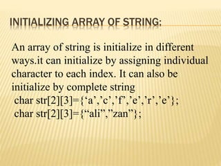 String Handling in c++ | PPT