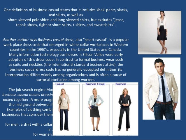 research understanding on casual wear business casual definition