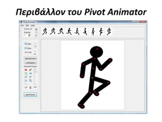 Περιβάλλον του Pivot Animator
 