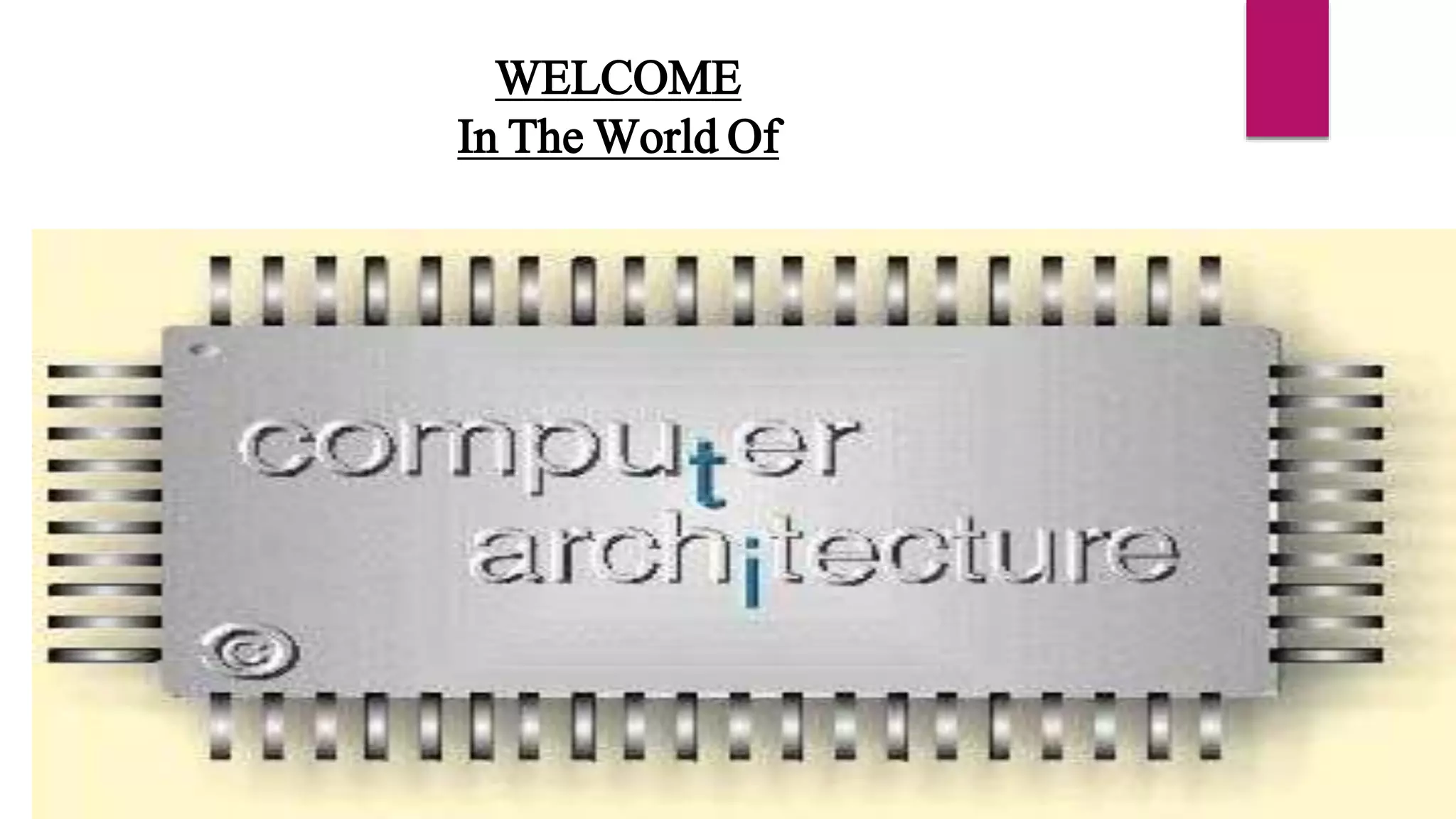 Computer Architecture | PPT