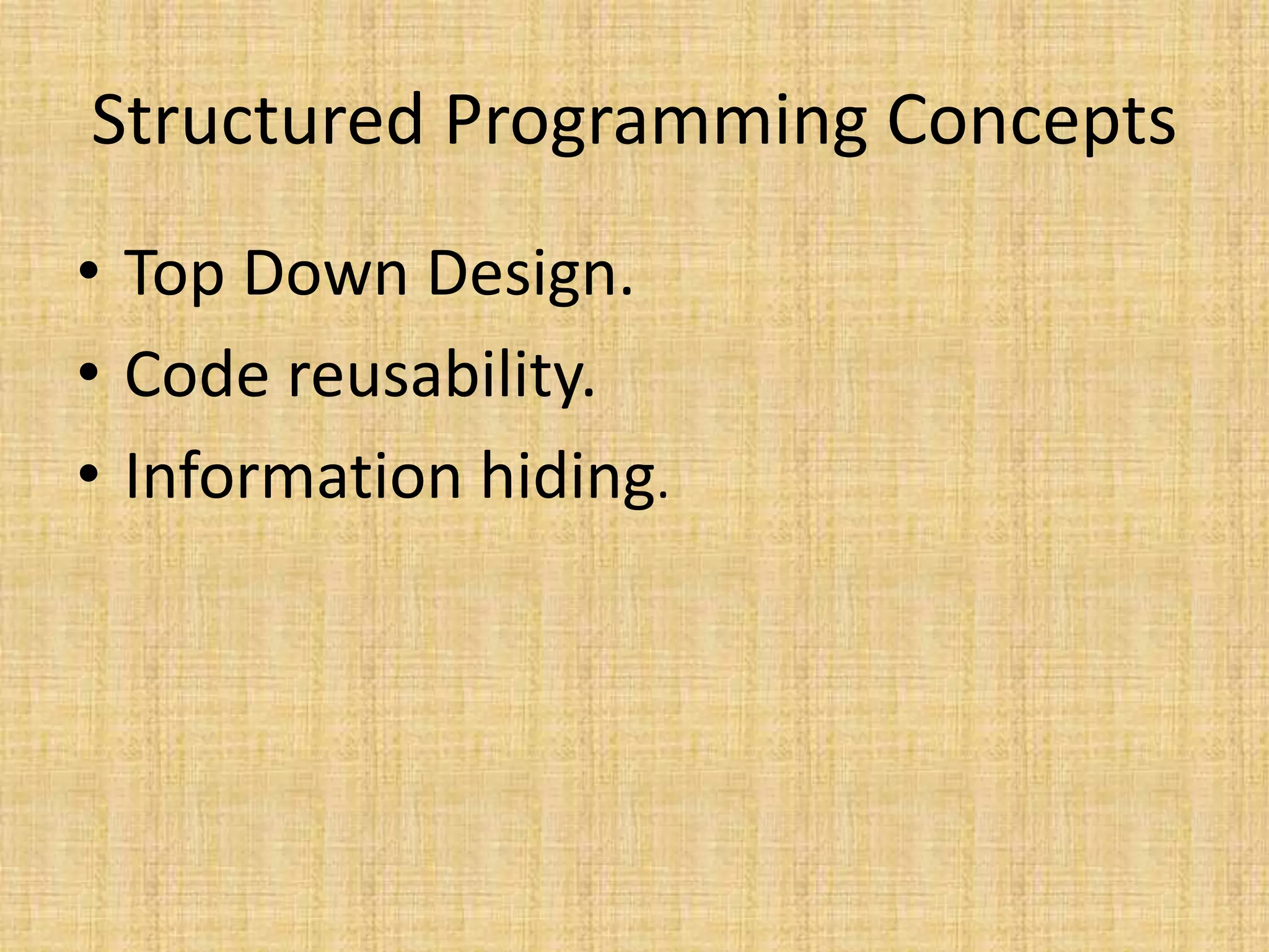 structured programming | PPT
