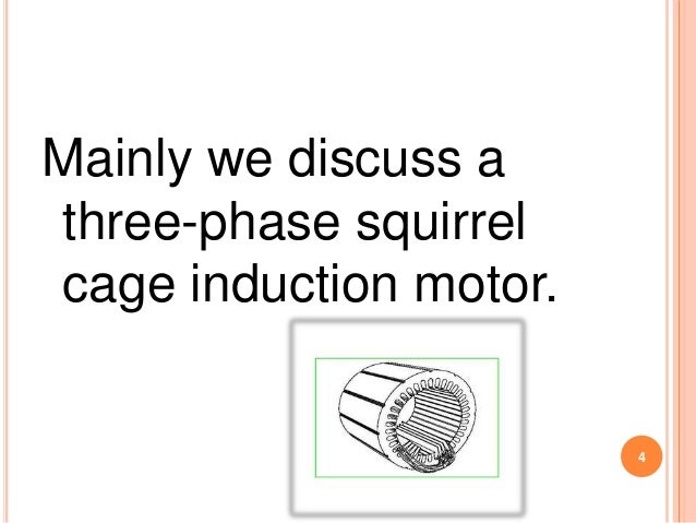 Applications of single phase squirrel cage induction motor