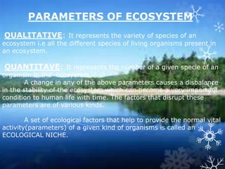 Ecological concepts | PPTX