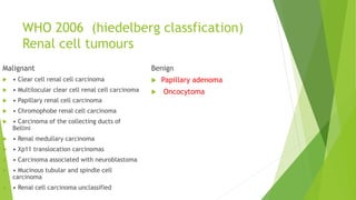 BENIGN TUMORS OF KIDNEY URETER & BLADDER | PPTX