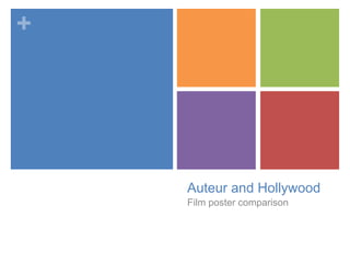 +
Auteur and Hollywood
Film poster comparison
 