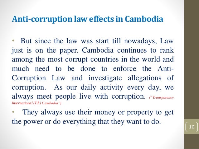 Corruption in law enforcement essay