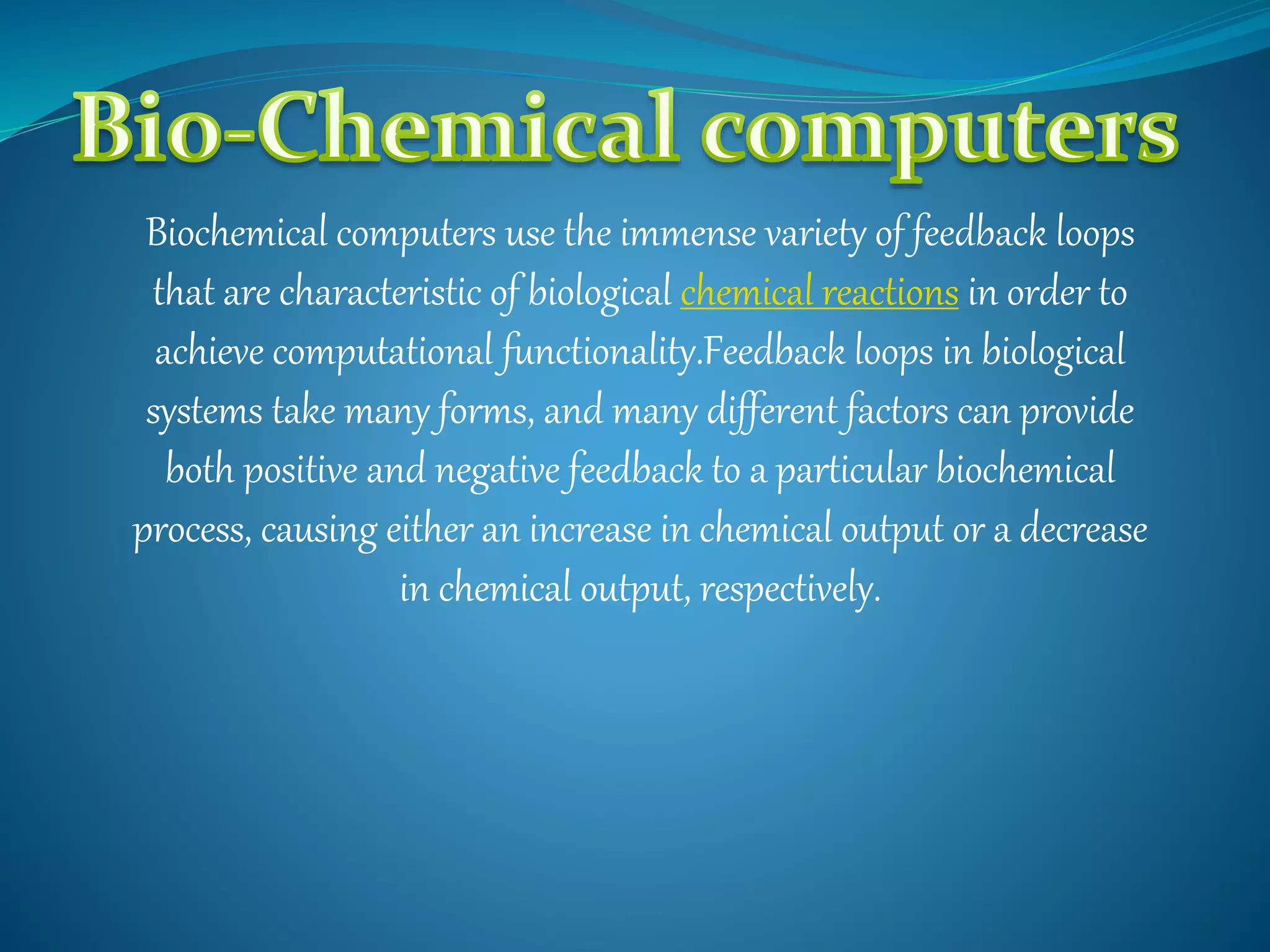 Presentation on Bio Computer | PPTX