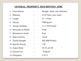 ppt on high performance concrete (steel fibre) | PPT