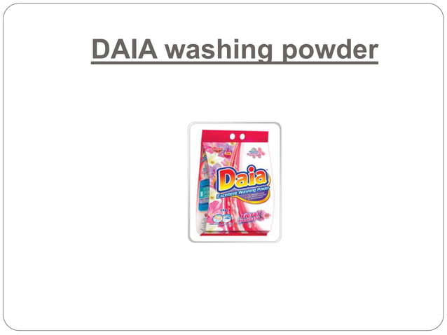 Dia Washing Powder | PPTX