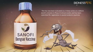 This has now been evaluated as a 3-dose series on a 0/6/12
month schedule in Phase III clinical studies and has been
submitted for registration in several endemic countries.
 