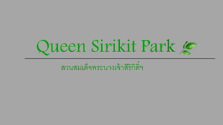 สวนสมเด็จพระนางเจ้าสิริกิติ์ฯ
Queen Sirikit Park
 