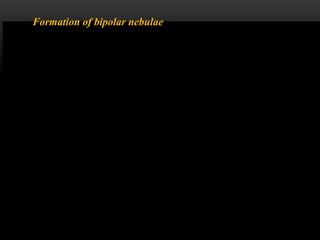 Formation of bipolar nebulae
 