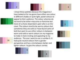 colour palettes | PPTX