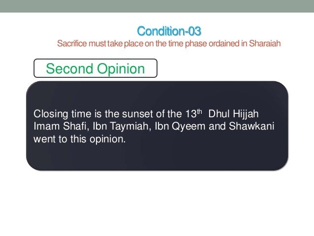 Animal Sacrifice in Islam