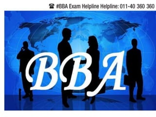 BBA admision in 2015