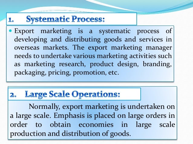export marketing meaning