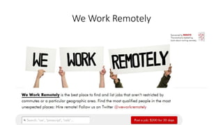 We Work Remotely
 