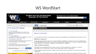 WS WordStart
 