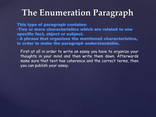 Types of Paragraph | PPT