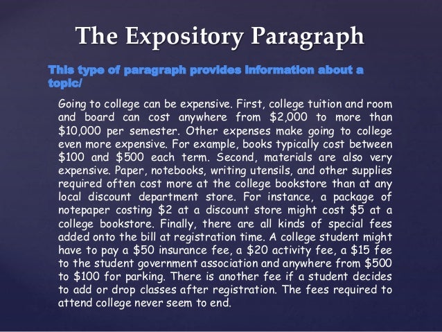 example of expository paragraph about family